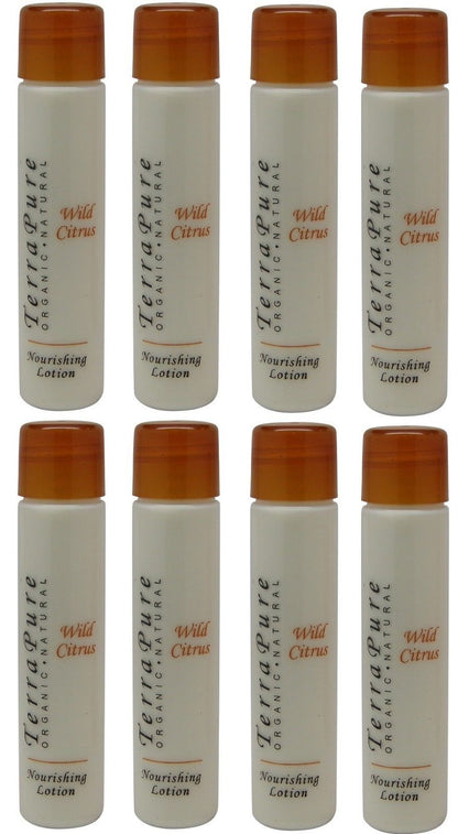 Terra Pure Wild Citrus Nourishing Lotion Lot of 8 1oz Bottles Total of 8oz