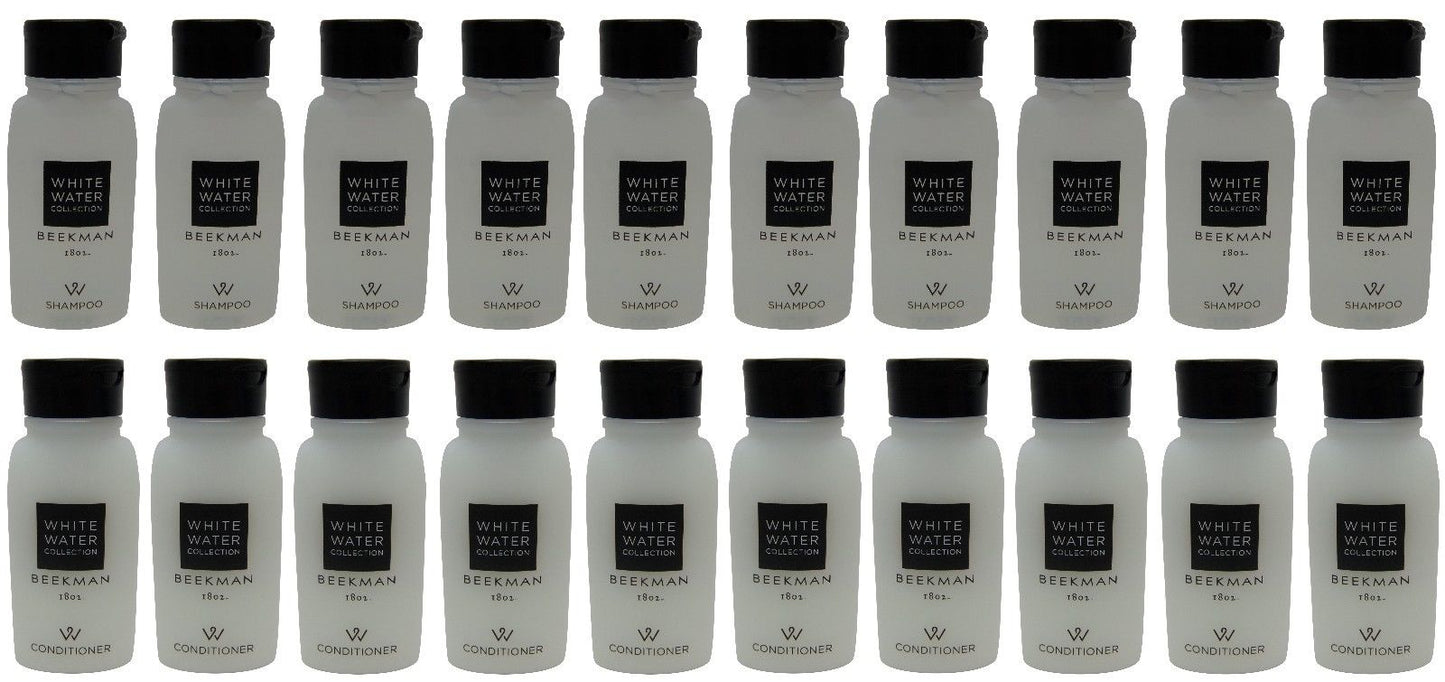 Beekman 1802 Country Inn & Suites White Shampoo &Conditioner (10 of Each) 0.75oz