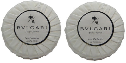 Bvlgari White Tea au the blanc lot of 2 ea 1.76oz bars of Soap Total of 3.5oz