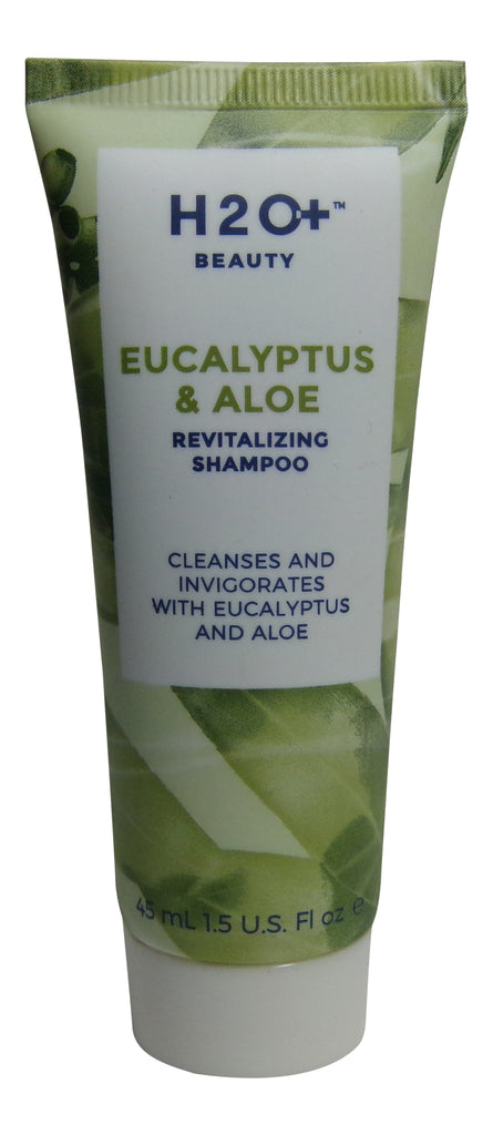 H2O Plus Eucalyptus & Aloe Shampoo lot of 12 each 1.5oz bottles. Total of 18oz