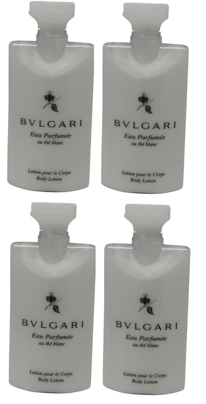 Bvlgari White Tea au the blanc Lotion lot of 4 each 2.5oz Total of 10oz