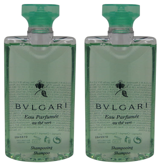 Bvlgari au the vert Green Tea Shampoo lot of 2 each 2.5oz Total of 5oz