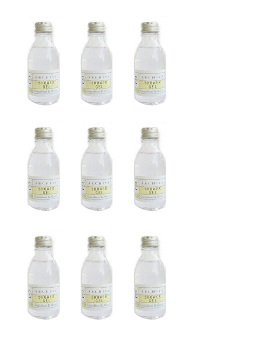 Archive Essentials Grapefruit & Neroli Shower Gel 45ml, Set of 9