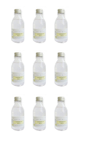 Archive Essentials Grapefruit & Neroli Shower Gel 45ml, Set of 9