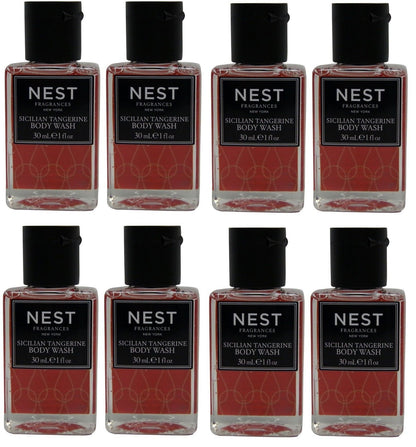 Nest Fragrances Sicilian Tangerine Body Wash lot of 8 Total of 8oz