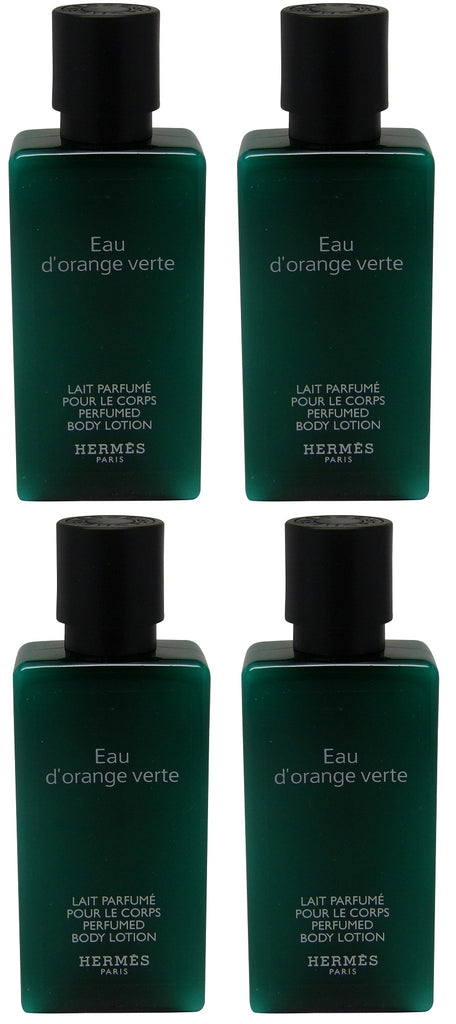 Hermes Eau d'Orange Verte 5.4oz (Four 1.35 Ounce Bottles) Body Lotion