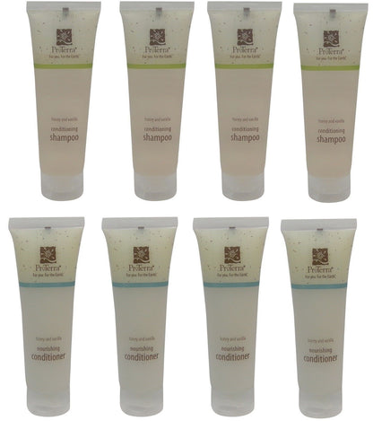 ProTerra Honey & Vanilla Shampoo and Conditioner Lot of 8 (4 of Each)