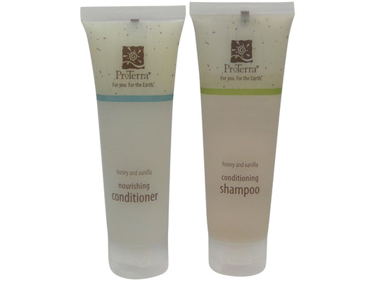 ProTerra Honey & Vanilla Shampoo and Conditioner Lot of 8 (4 of Each)