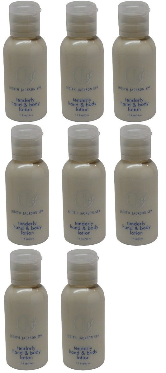 Judith Jackson Tenderly Body Lotion Lot of 8 each 1.1oz Bottles.