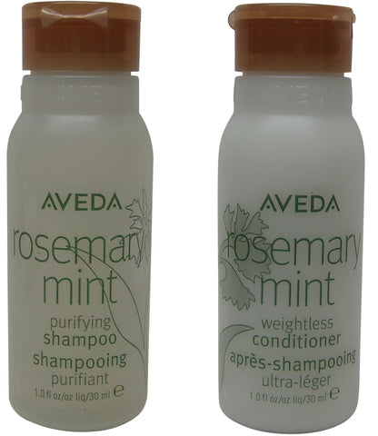 Aveda Rosemary Mint Shampoo & Conditioner lot of 8 bottles. 4 of each