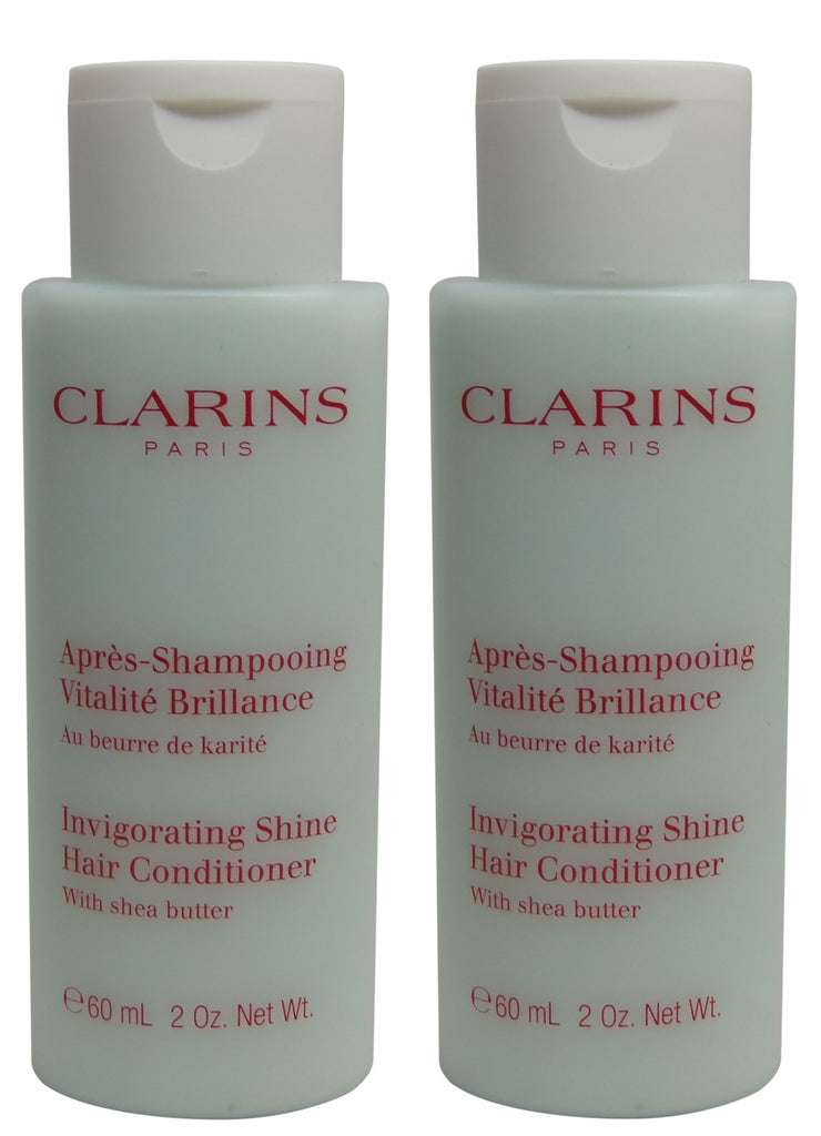 Clarins Invigorating Shine Hair Conditioner lot of 2 each 2oz Total of 4oz