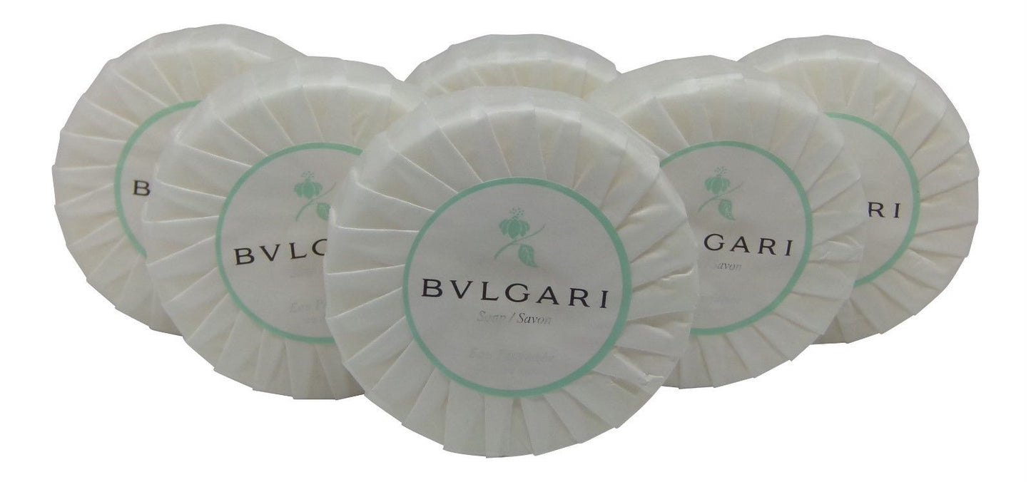 Bvlgari au the vert Green Tea Soap lot of 6 each 1.76oz Bars. Total of 10.56oz