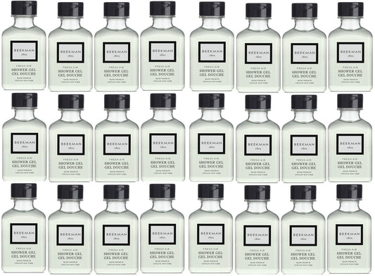 Beekman 1802 Fresh Air Shower Gel Lot of 24 Each 1oz Bottles. Total of 24oz