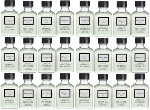Beekman 1802 Fresh Air Shower Gel Lot of 24 Each 1oz Bottles. Total of 24oz