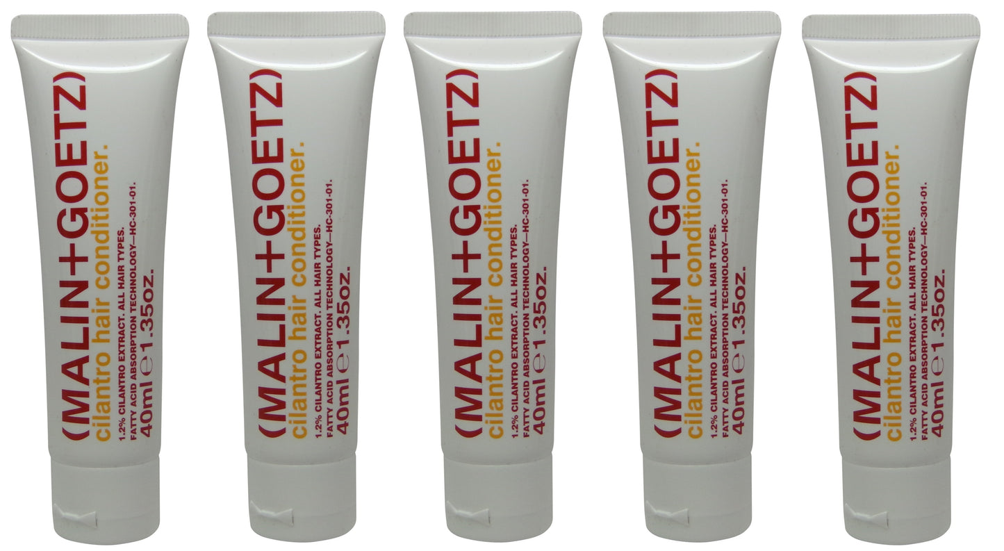 Malin + Goetz Cilantro Hair Conditioner lot of 5 tubes each 1.35oz Total of 6.75oz