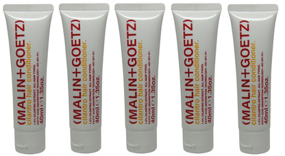 Malin + Goetz Cilantro Hair Conditioner lot of 5 tubes each 1.35oz Total of 6.75oz