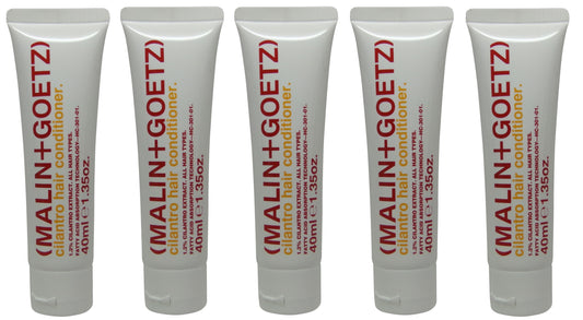 Malin + Goetz Cilantro Hair Conditioner lot of 5 tubes each 1.35oz Total of 6.75oz
