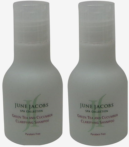 June Jacobs Green Tea Clarifying Shampoo Lot of 2 each 1.7oz.