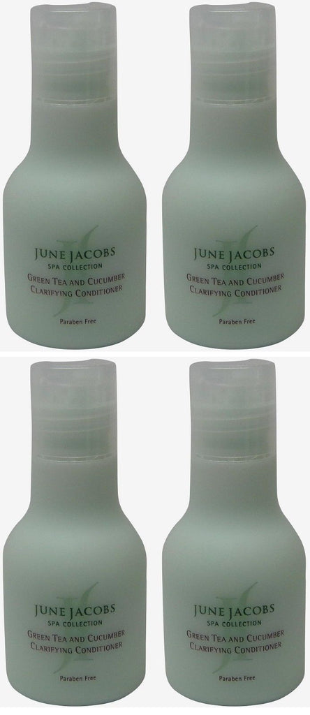 June Jacobs Green Tea and Cucumber Clarifying Conditioner Lot of 4 each 1.7oz