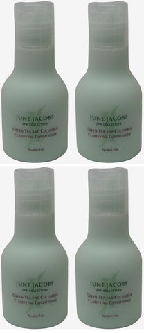 June Jacobs Green Tea and Cucumber Clarifying Conditioner Lot of 4 each 1.7oz