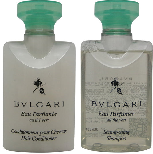 Bvlgari Green Tea Shampoo and Conditioner Lot of 4 (2 each) 1.3oz Bottles