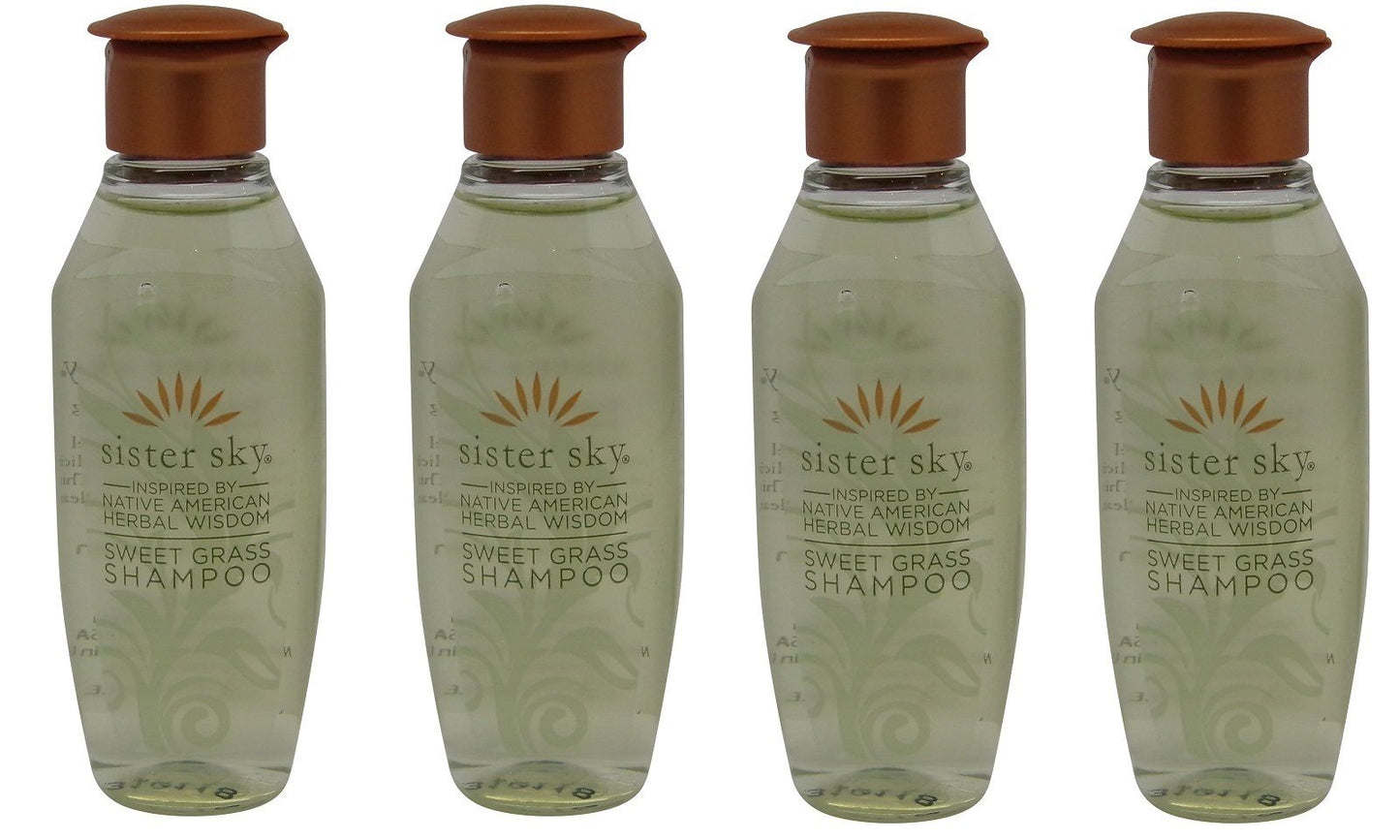 Sister Sky Sweet Grass Shampoo lot of 4 bottles. Total of 4oz