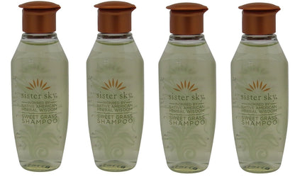 Sister Sky Sweet Grass Shampoo lot of 4 bottles. Total of 4oz