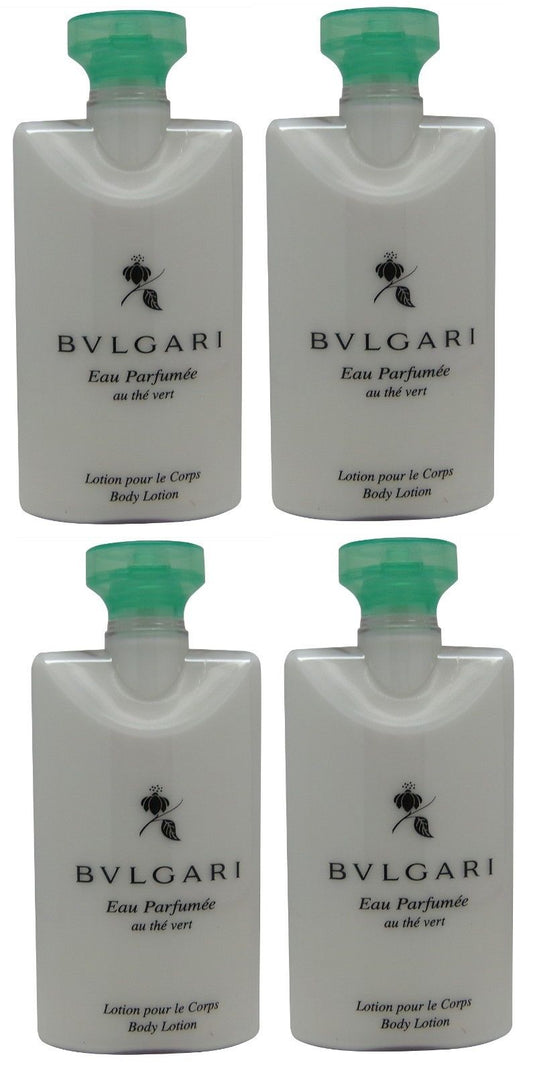 Bvlgari au the vert Green Tea Body Lotion lot of 4 each 2.5oz Total of 10oz