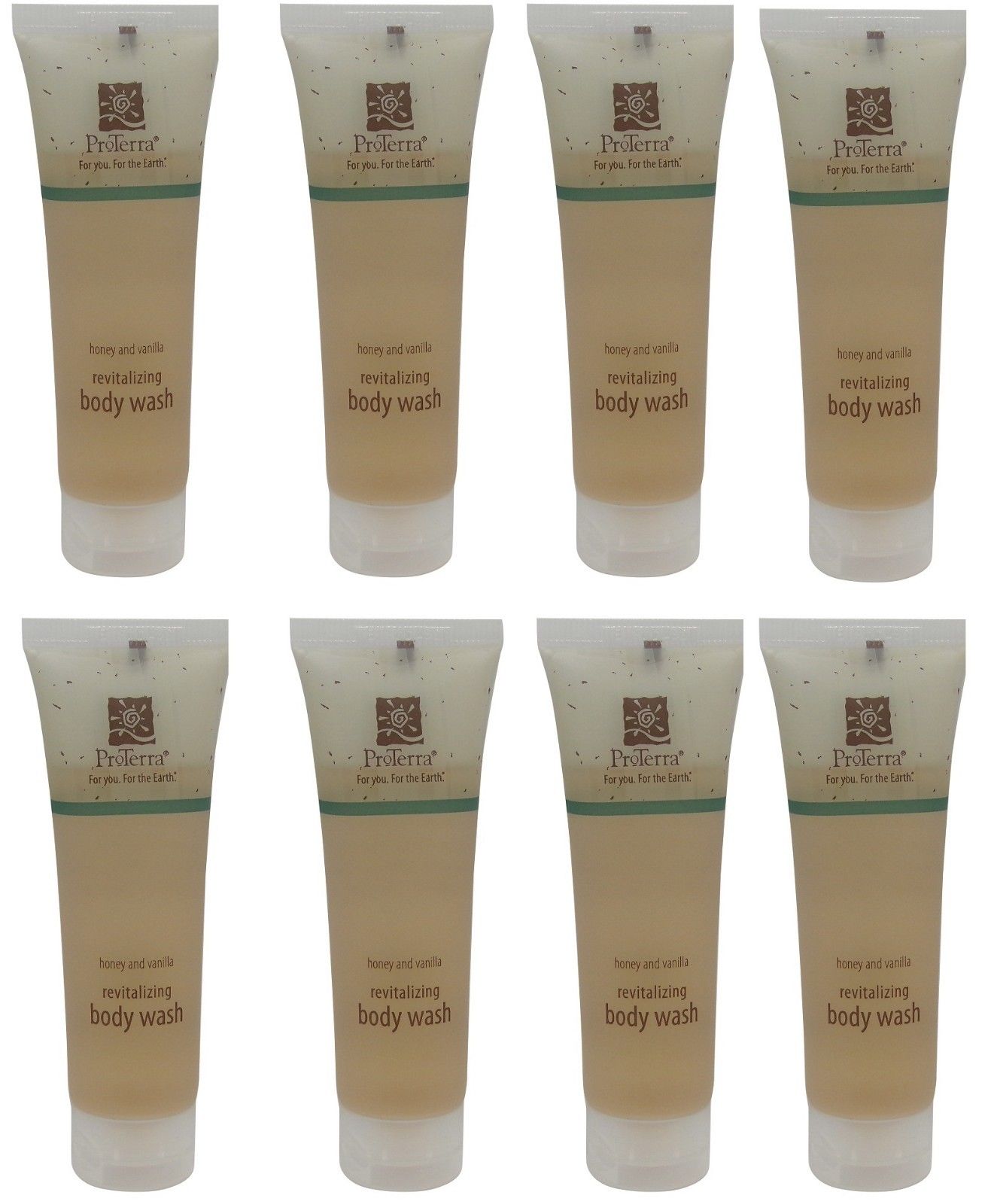 Proterra Honey & Vanilla Revitalizing Body Wash Lot of 8 Each Total of 8oz