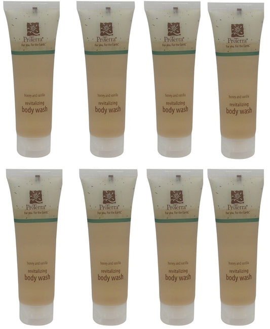 Proterra Honey & Vanilla Revitalizing Body Wash Lot of 8 Each Total of 8oz