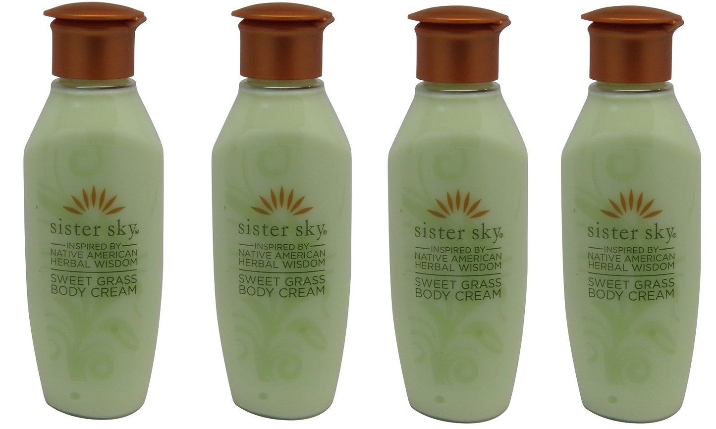 Sister Sky Sweet Grass Body Cream Lotion lot of 4 bottles. Total of 4oz