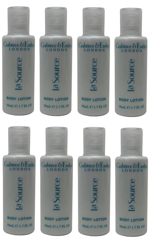 Crabtree and Evelyn La Source Lotion 8 each 1.7oz Bottles.Total of 13.6oz