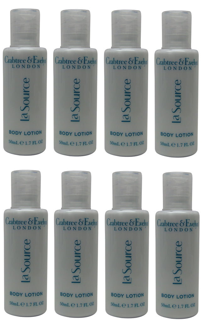 Crabtree and Evelyn La Source Lotion 8 each 1.7oz Bottles.Total of 13.6oz