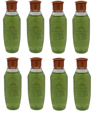 Sister Sky Sweet Grass Body Wash lot of 8 bottles. Total of 8oz