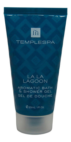Temple Spa La La Lagoon Aromatic Bath & Shower Gel 8 each 1oz tubes. Total 8oz