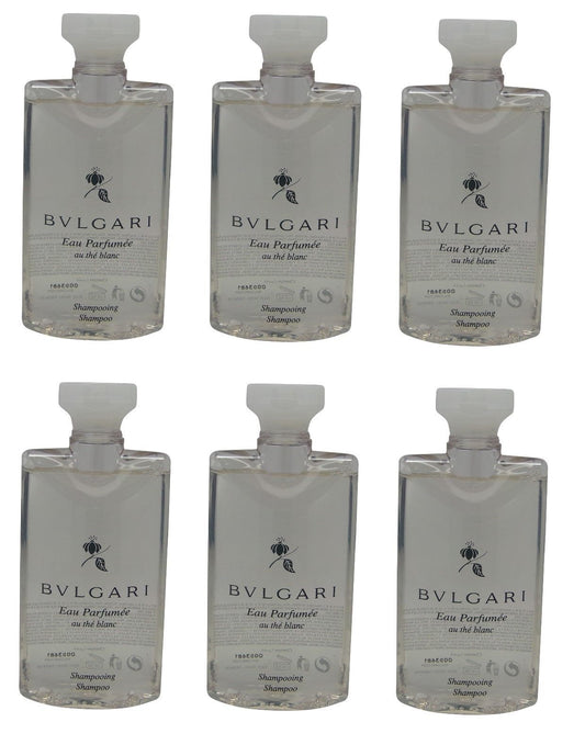 Bvlgari au the blanc Shampoo lot of 6 each 2.5oz Total of 15oz