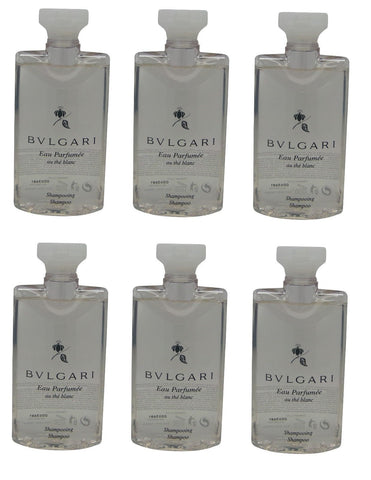 Bvlgari au the blanc Shampoo lot of 6 each 2.5oz Total of 15oz