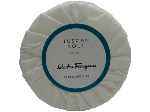 Salvatore Ferragamo Tuscan Soul Convivio Soap lot of 2 each 1.76oz Bars. Total of 3.5oz