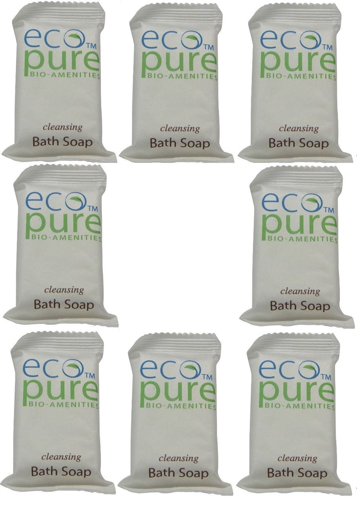 Eco Pure cleansing Bath Soap Lot of 8 each 1oz Bars. Total of 8oz