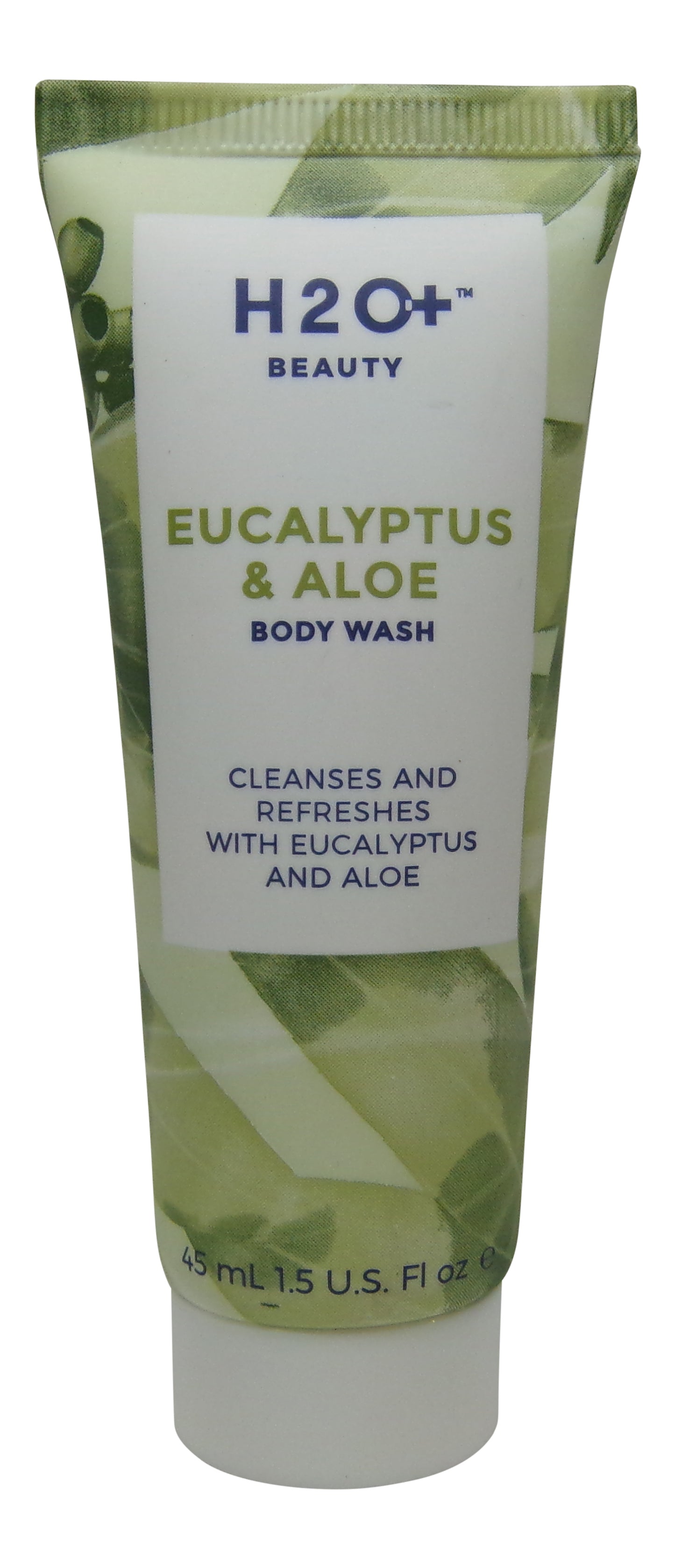 H2O Plus Eucalyptus & Aloe Body Wash lot of 4 each 1.5oz bottles. Total of 6oz