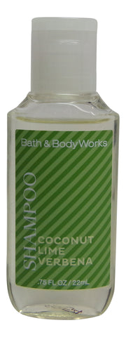 Bath & Body Works Volumizing Coconut Lime Verbena Shampoo. Lot of 24 each 0.75oz Bottles.