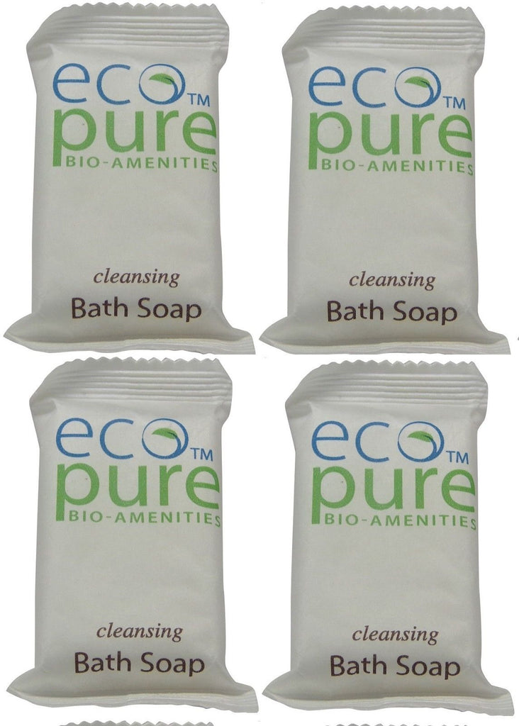 Eco Pure cleansing Bath Soap Lot of 4 each 1oz Bars. Total of 4oz