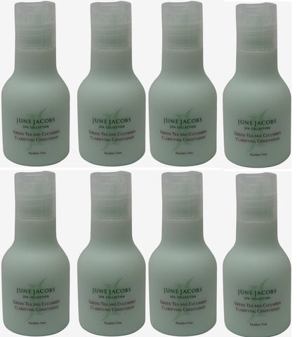 June Jacobs Green Tea and Cucumber Clarifying Conditioner Lot of 8 each 1.7oz