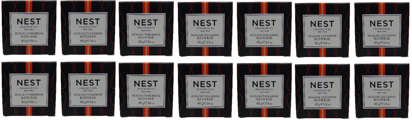 Nest Fragrances Sicilian Tangerine Bath Soap lot of 14 bars. Total of 19.6oz