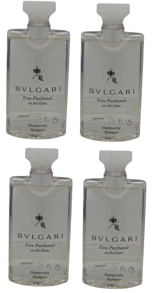 Bvlgari White Tea au the blanc Shampoo lot of 4 each 2.5oz Total of 10oz