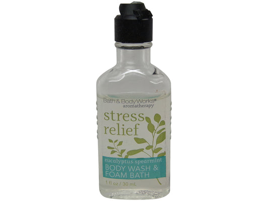 Bath & Body Works Stress Relief Eucalyptus Spearmint Shower Gel lot of 10 each 1oz bottles.