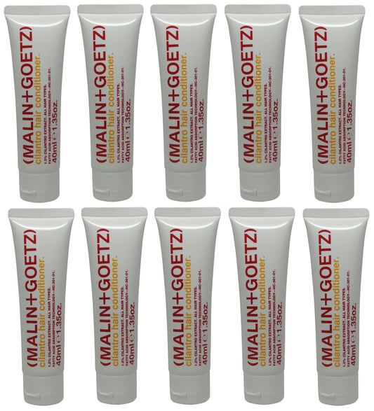 Malin + Goetz Cilantro Hair Conditioner lot of 10 tubes each 1.35oz Total of 13.5oz
