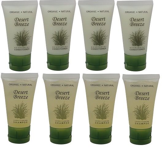 Desert Breeze Conditioner and Shampoo Lot of 8 (4 of each) 1oz Bottles