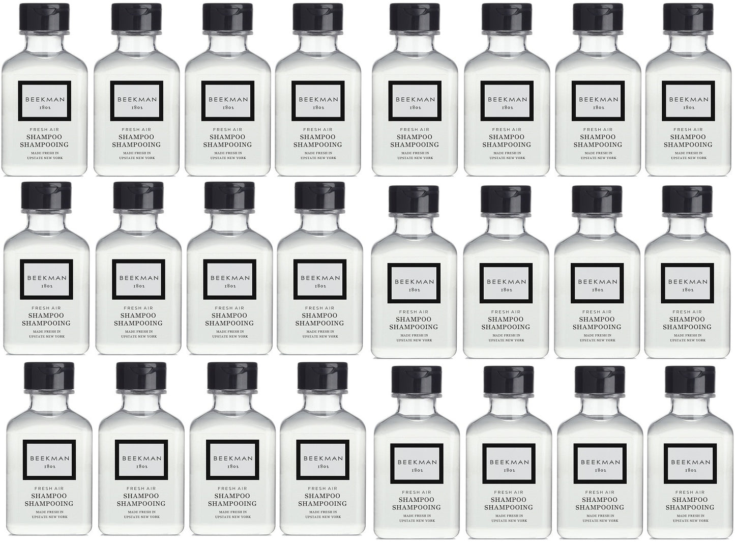 Beekman 1802 Fresh Air Shampoo Lot of 24 Each 1oz Bottles. Total of 24oz