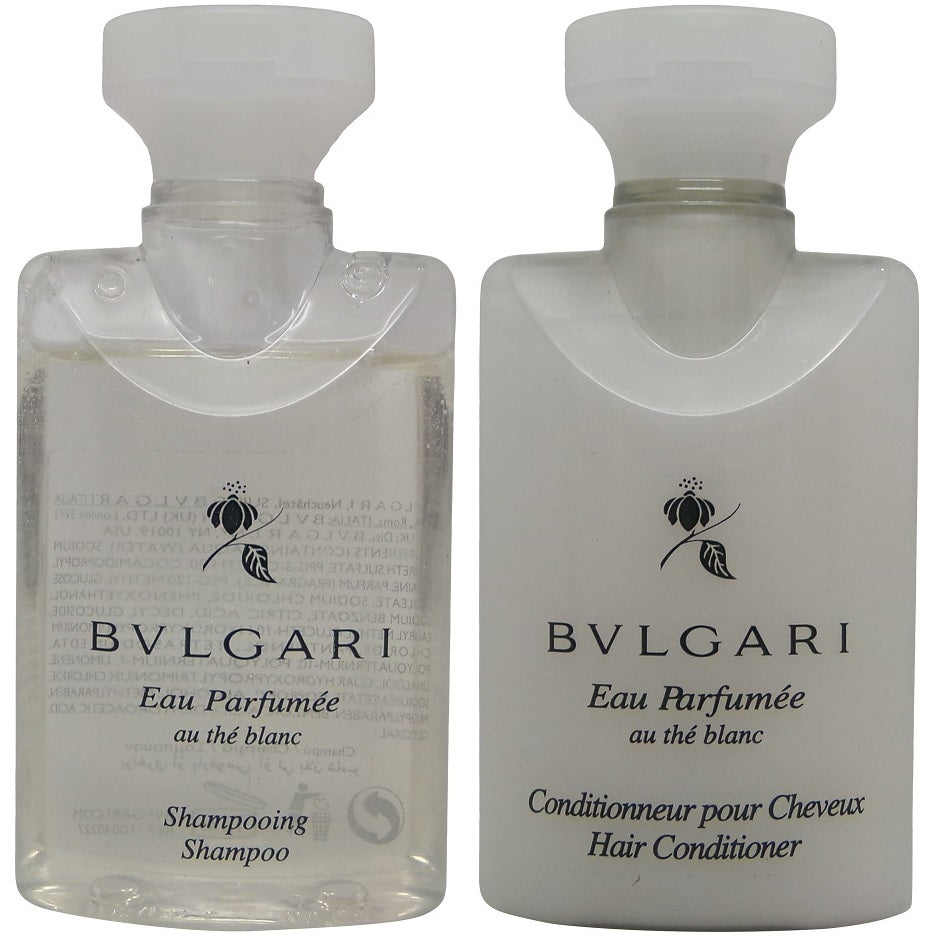 Bvlgari White Tea Shampoo and Conditioner Lot of 2 (1 each) 1.3oz Bottles
